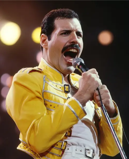 Freddie Mercury, lead singer of rock band Queen, who died of AIDS