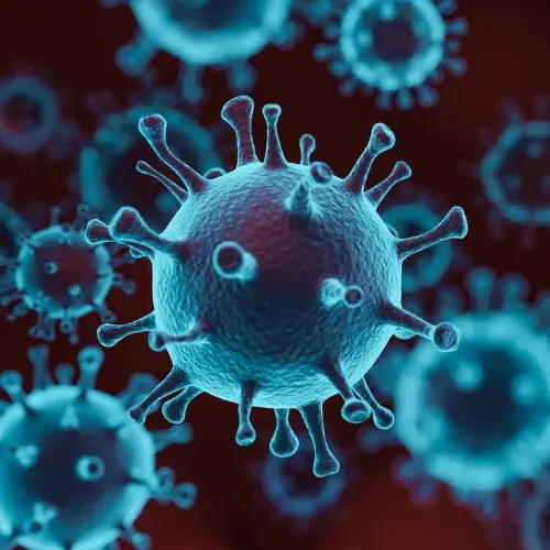 A generic image of a disease under the microscope