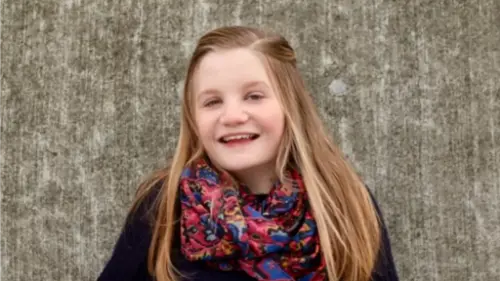 A young girl with Turner syndrome