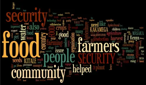 Food security wordcloud