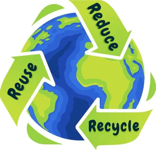 We are all encouraged to recycle materials