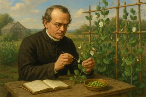 Artist's impressions of Gregor Mendel