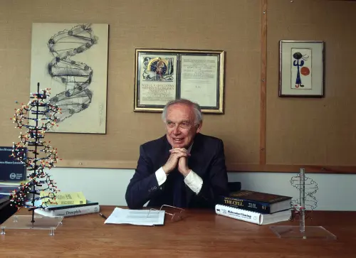 Watson and a model of the double helix