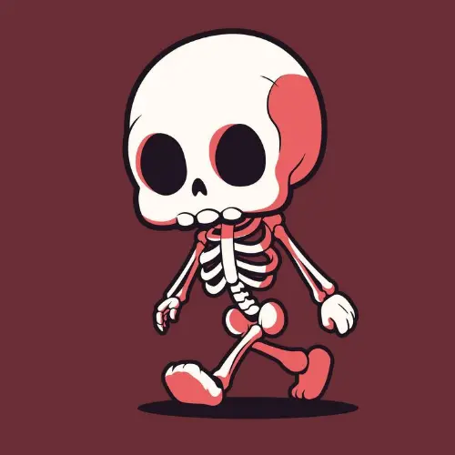 Cartoon skeleton